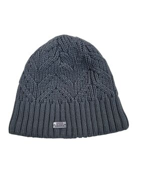 Under Armour Women's Knit Cable Beanie in greyish blue
